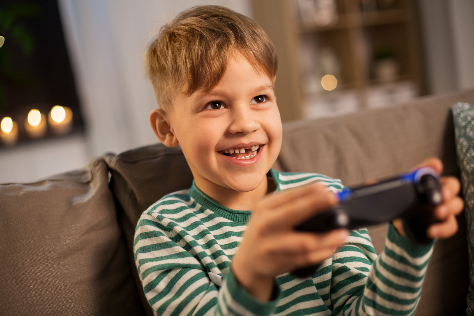 Boy Playing Video Games